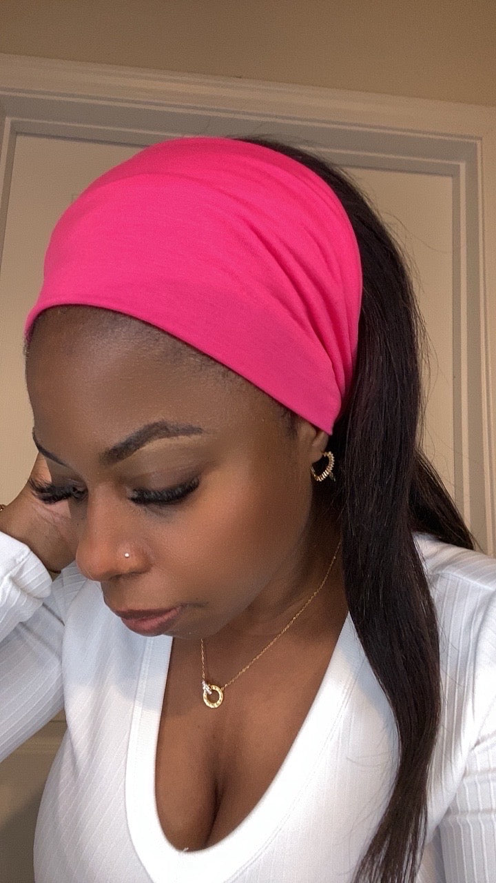 Hot pink headband