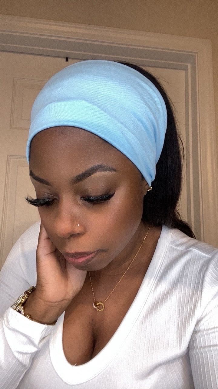 Baby blue headband