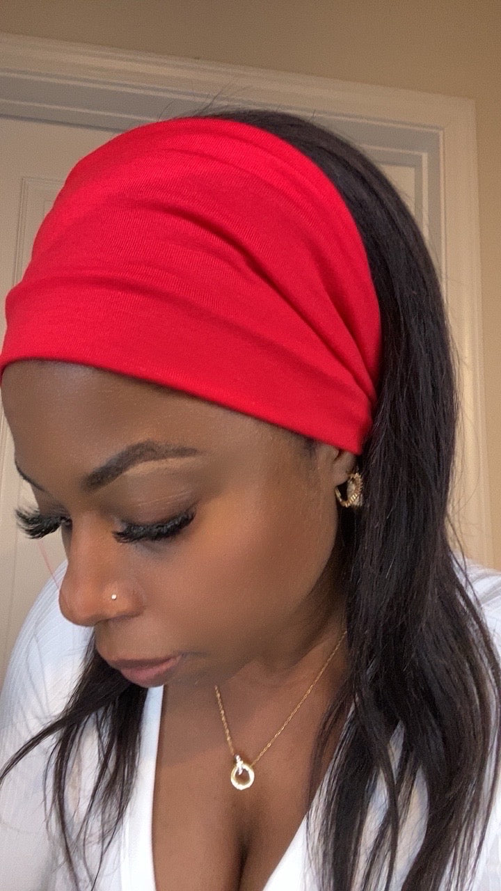 Red headband