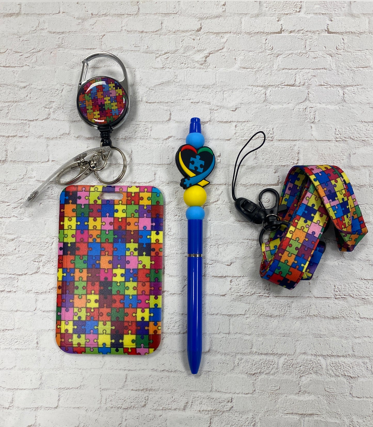Autism badge buddy & pen combo