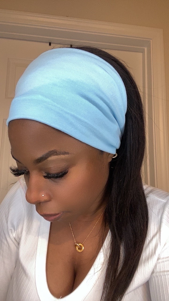 Baby blue headband