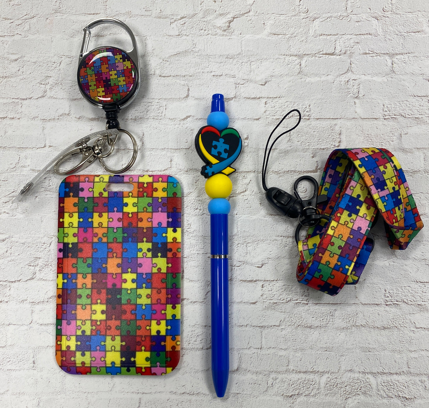 Autism badge buddy & pen combo