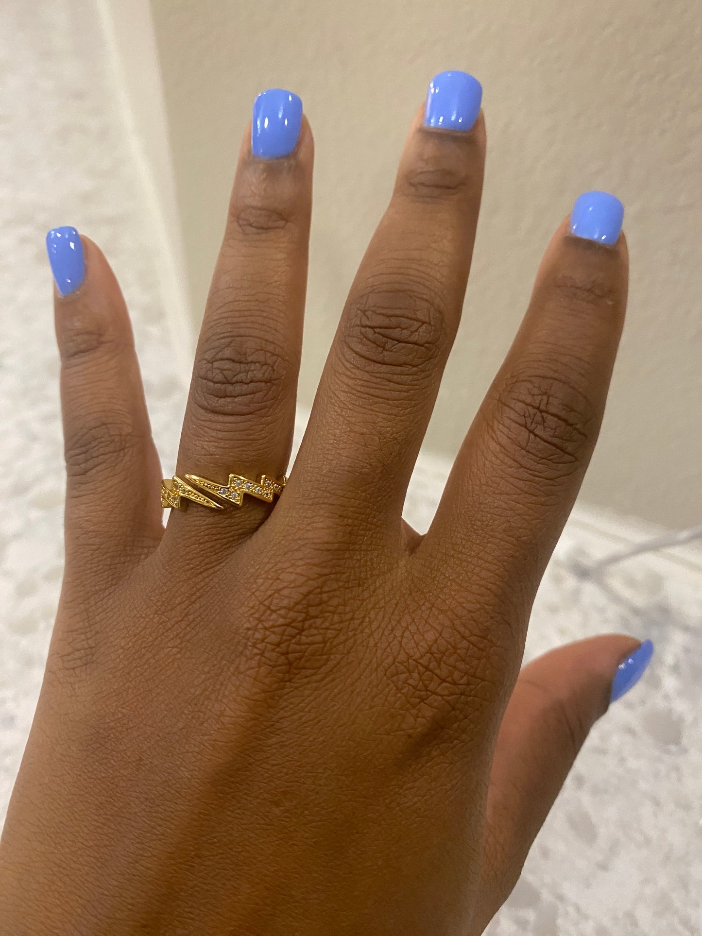 Gold plated shock ring