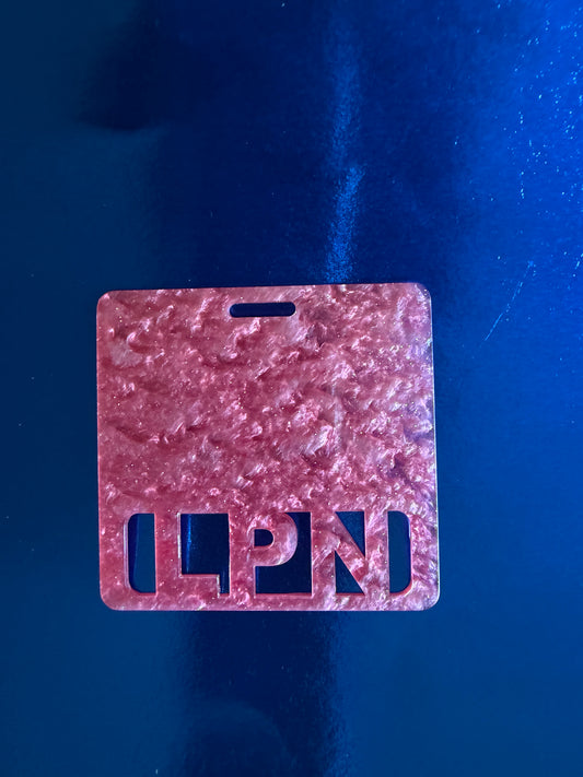 Pink lpn badge buddy