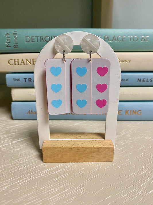 Cute heart earrings