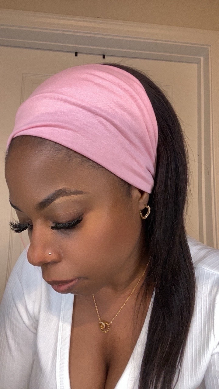 Baby pink headband