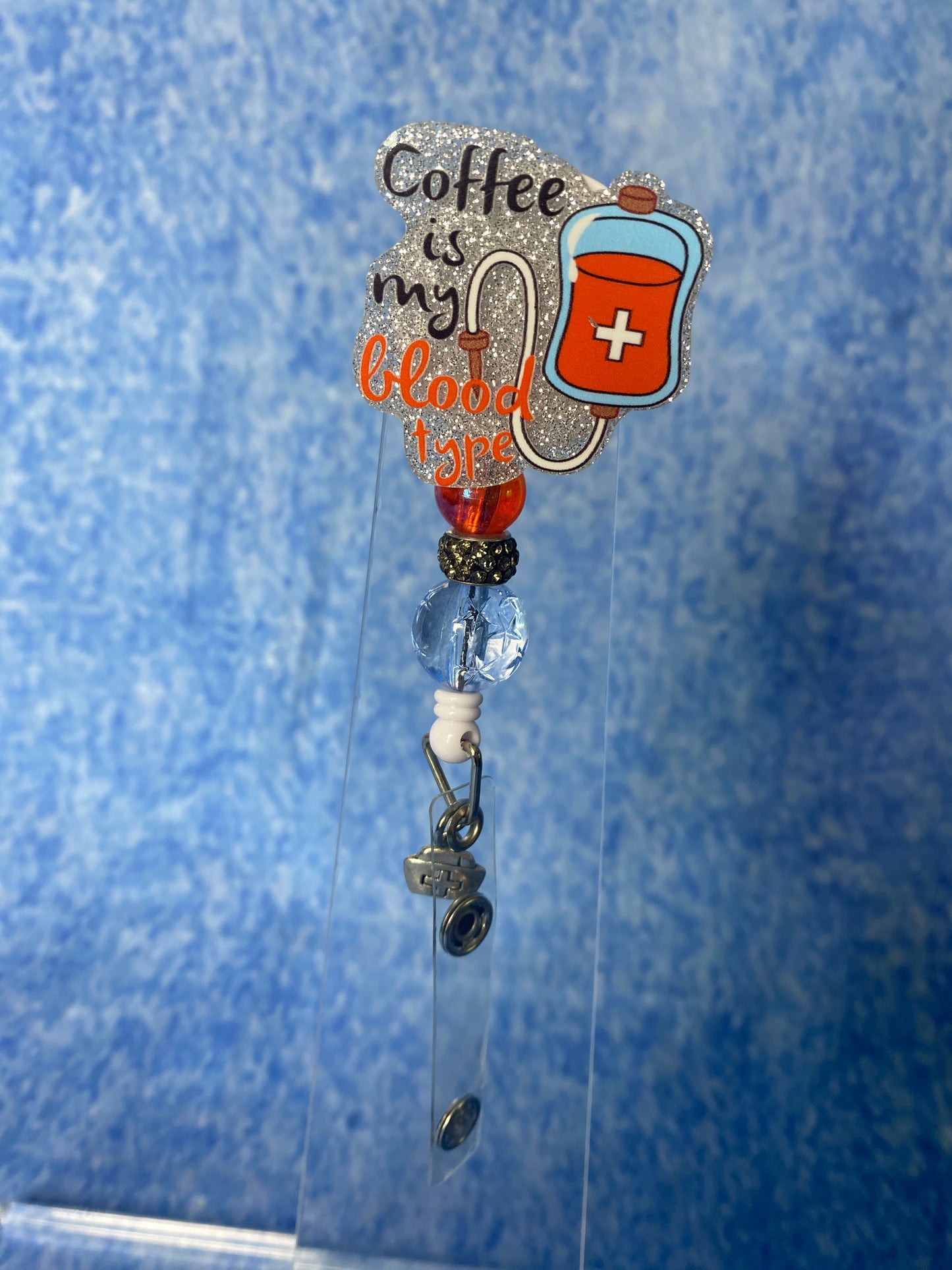 Coffee badge reel