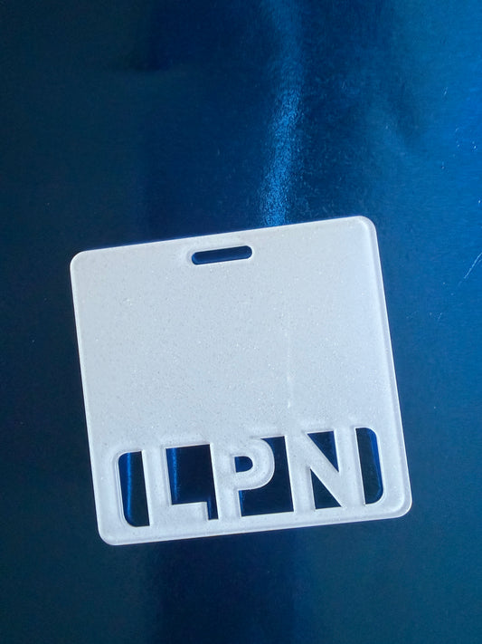 White lpn badge buddy