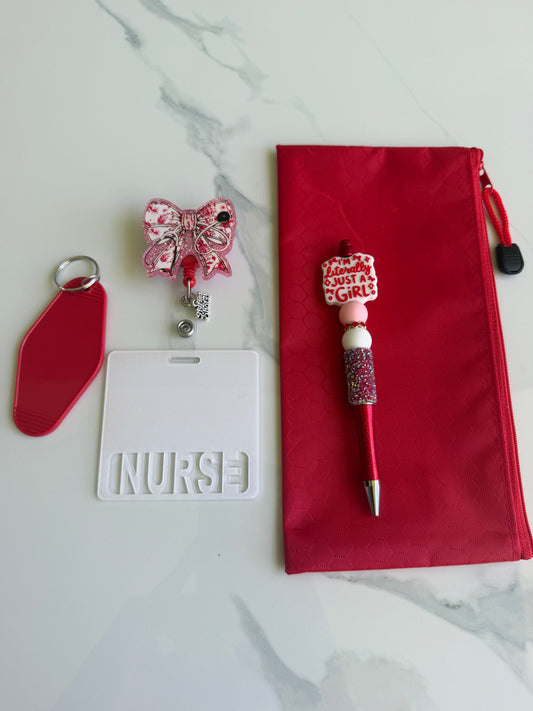 Dark pink nurse bundle