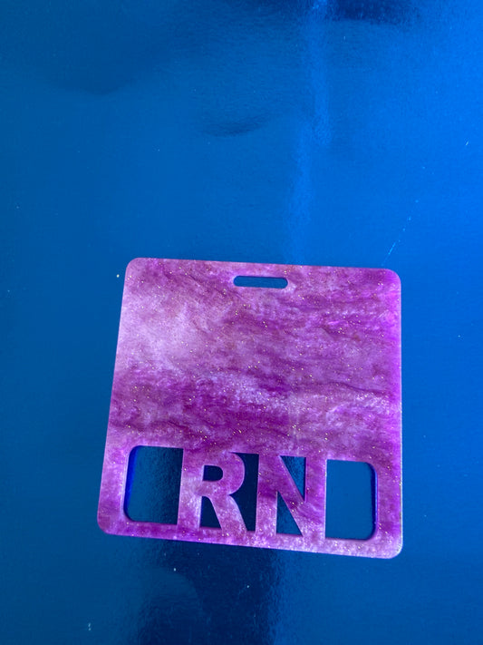 Purple rn badge buddy