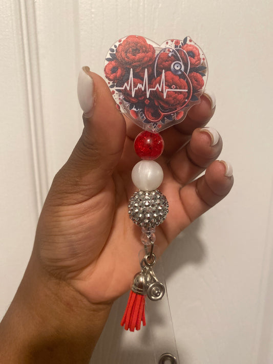 Cardiac badge reel