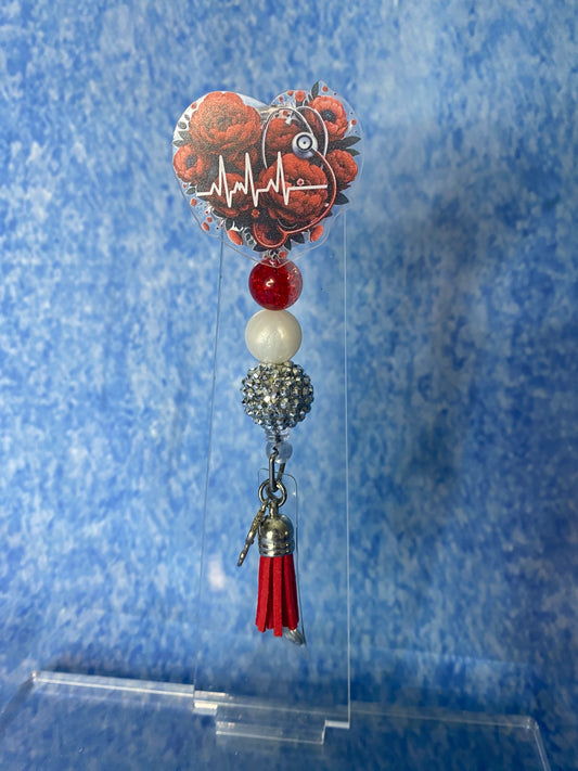 Cardiac badge reel