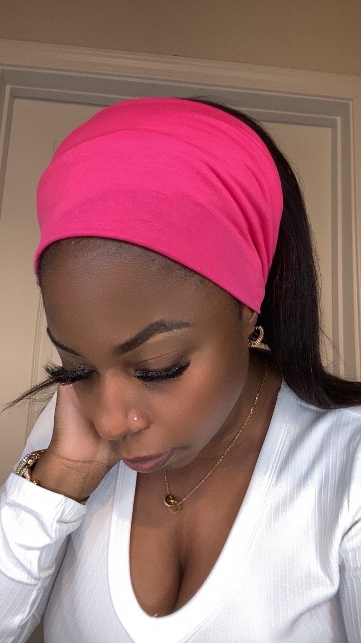 Hot pink headband