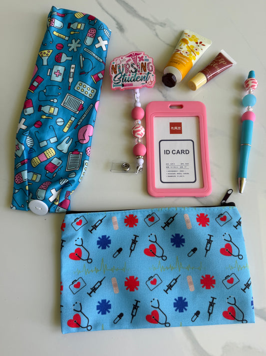 Pink and blue cna