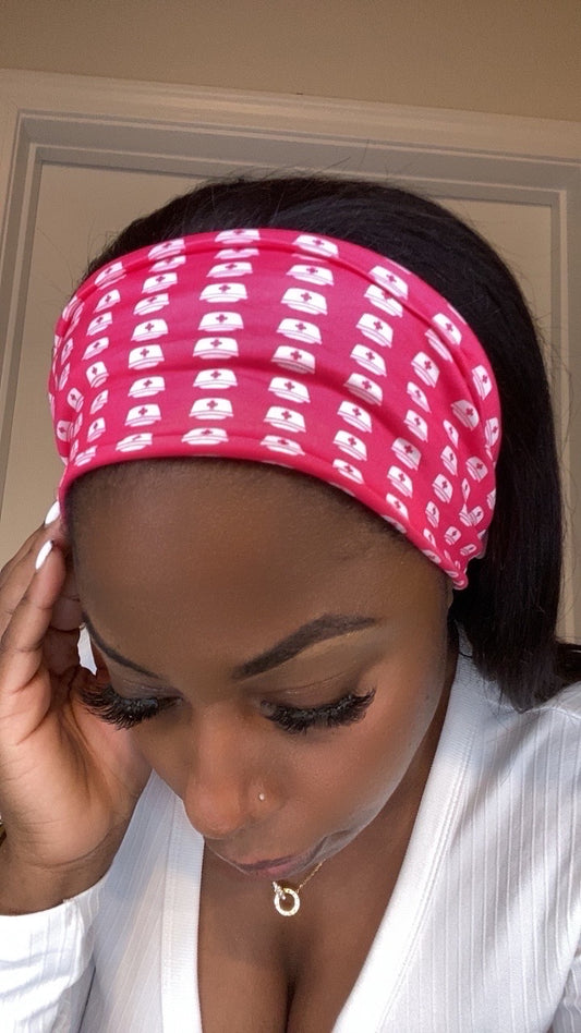 Nurse hat themed headband