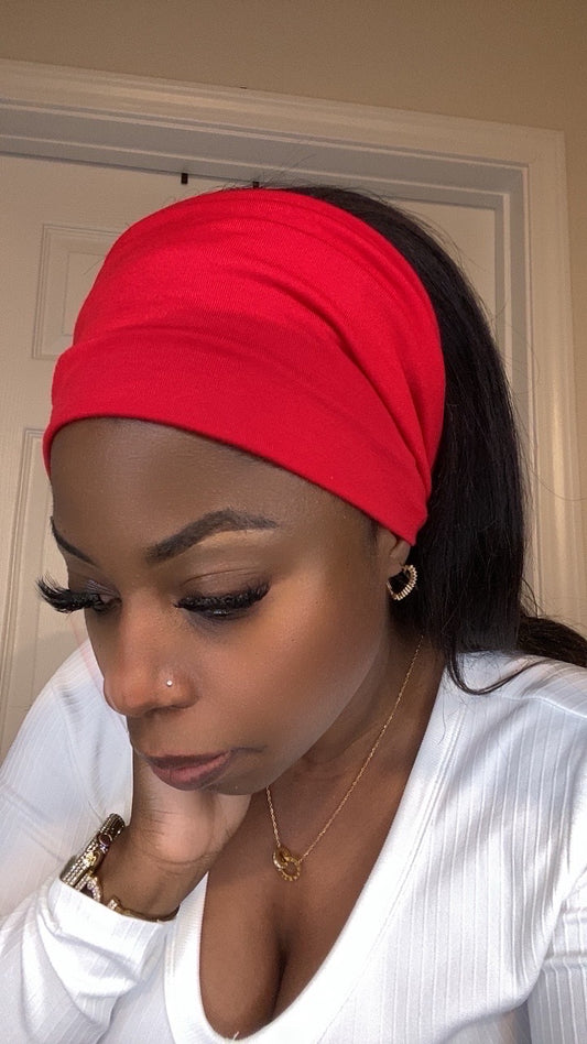 Red headband