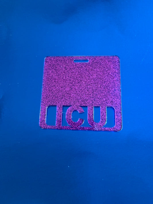 Purple icu badge buddy