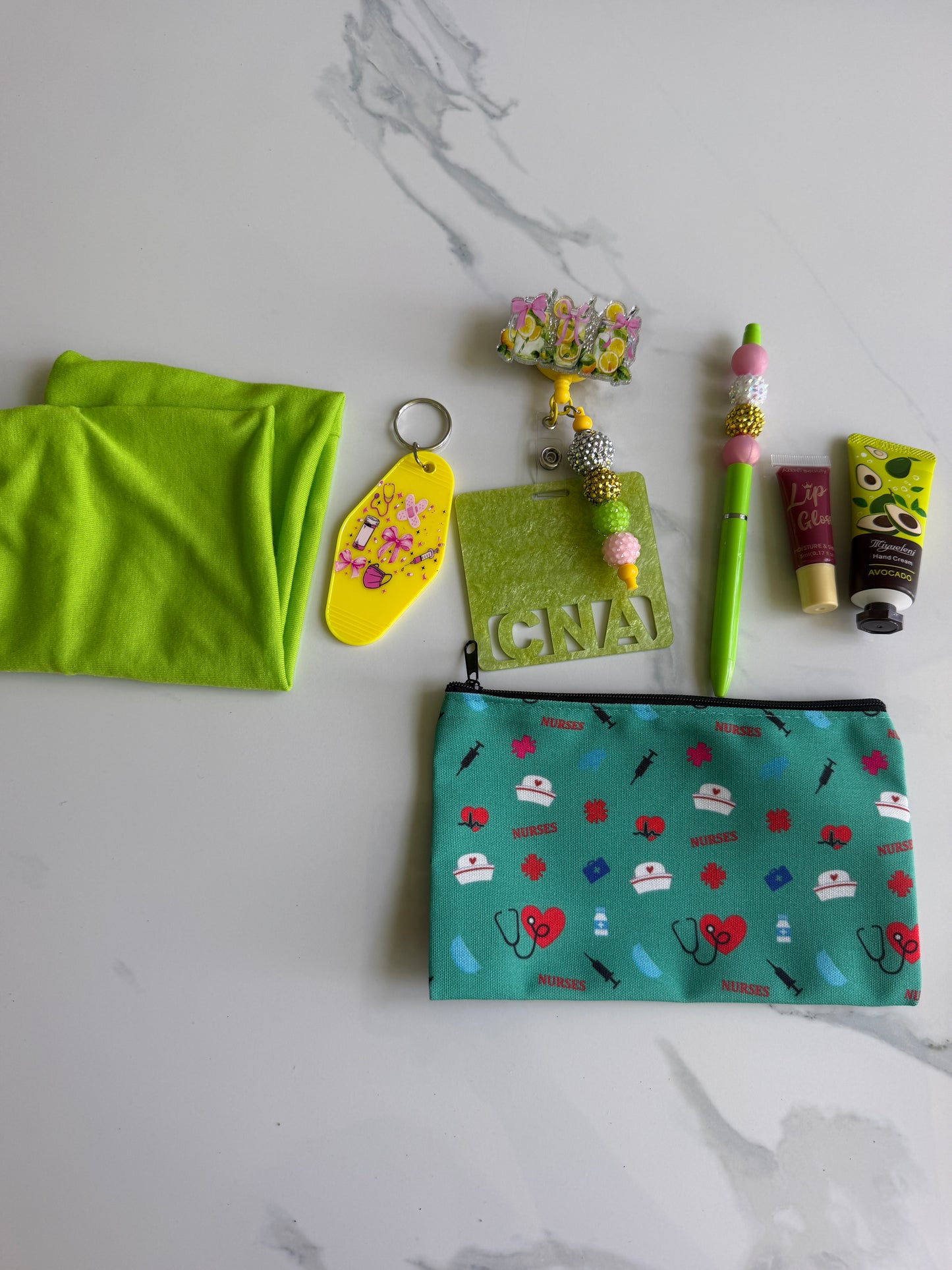 Green and yellow cna set